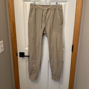 Men's Lululemon Tan Jogger Pants - Medium